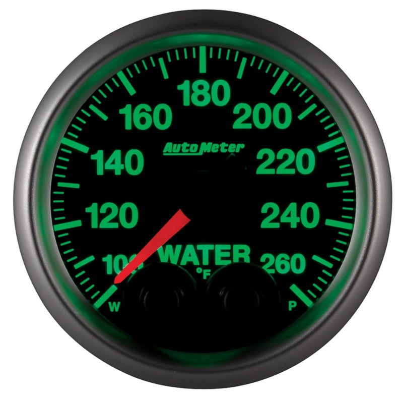 Autometer Elite 52mm 100-260 Degress F Water Temperature Peak and Warn Gauge w/ Electonic Control - Burkken Auto Parts