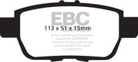 EBC 09-14 Acura TL 3.5 Greenstuff Rear Brake Pads - Burkken Auto Parts
