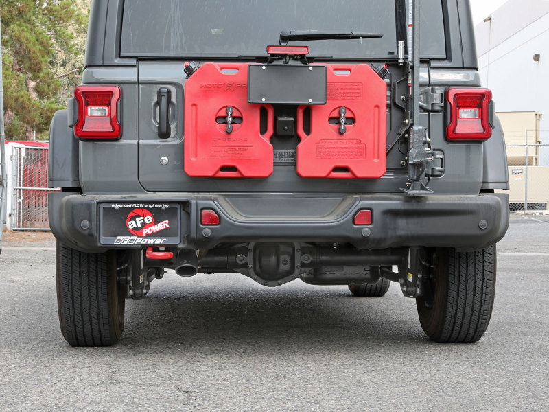 aFe MACH Force-Xp Axle-Back Exhaust System w/Black Tip 18-20 Jeep Wrangler L4-2.0T / V6-3.6L - Burkken Auto Parts