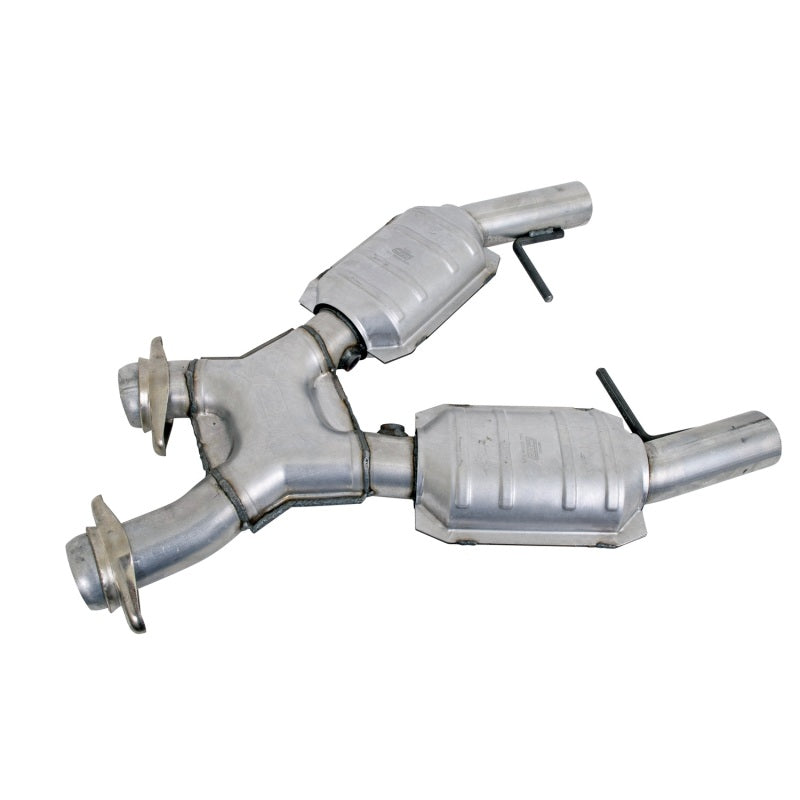 BBK 96-98 Mustang 4.6 GT High Flow X Pipe With Catalytic Converters - 2-1/2 - Burkken Auto Parts