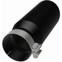 MagnaFlow Tip Stainless Black Coated Single Wall Round Single Outlet 5in Dia 4in Inlet 13in L - Burkken Auto Parts