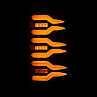 AlphaRex 07-08 Dodge Ram 1500/07-09 Dodge Ram 2500+3500 Luxx-Series LED Tail Lights (Pair) Black - Burkken Auto Parts