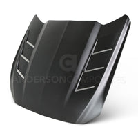 Anderson Composites 15-16 Ford Mustang (Excl. GT350/GT350R) Fiberglass Heat Extractor Hood - Burkken Auto Parts