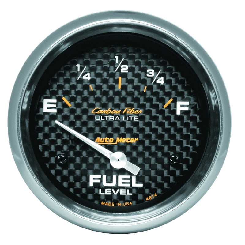 AP 65+ GM 2-5/8in Fuel Level Carbon Fiber Electric Gauge Pod - Burkken Auto Parts