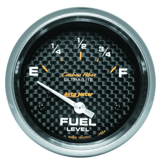 AP 65+ GM 2-5/8in Fuel Level Carbon Fiber Electric Gauge Pod - Burkken Auto Parts