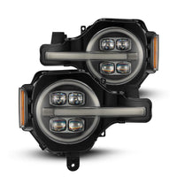 AlphaRex 21-23 Ford Bronco NOVA LED Projector Headlights Black - Burkken Auto Parts