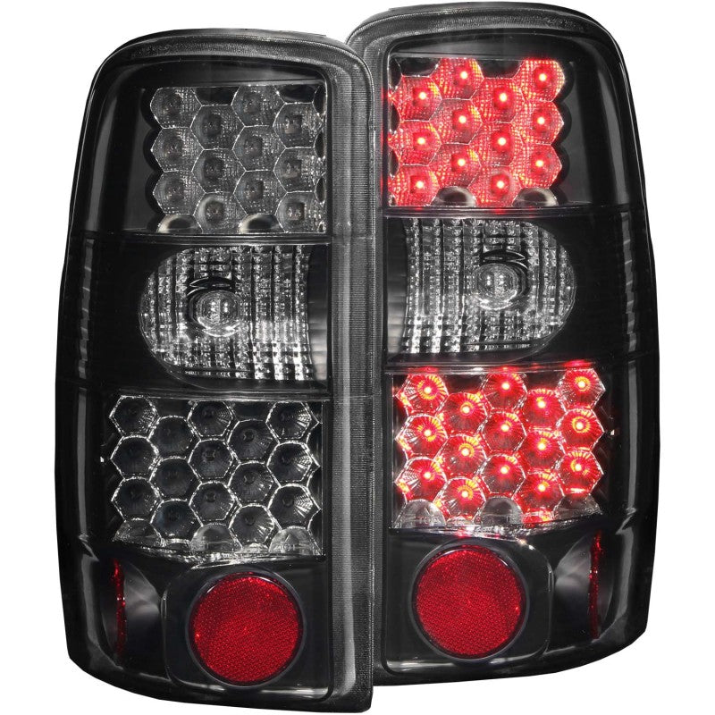 ANZO 2000-2006 Chevrolet Suburban LED Taillights Dark Smoke - Burkken Auto Parts