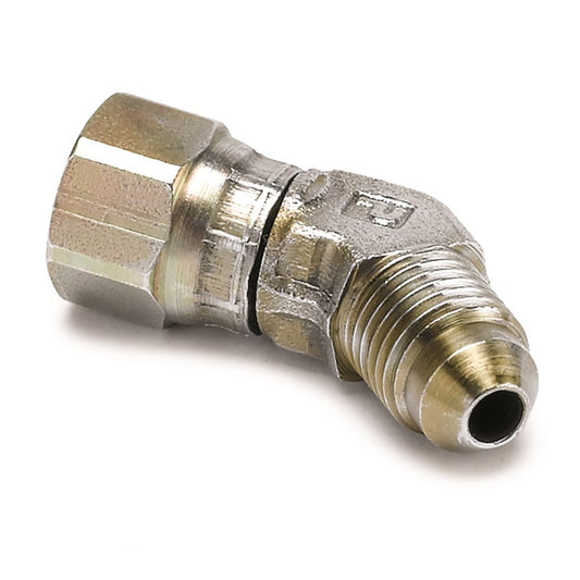 Autometer -4AN Elbow Fitting - 45 Deg w/ Swivel Nut - Burkken Auto Parts