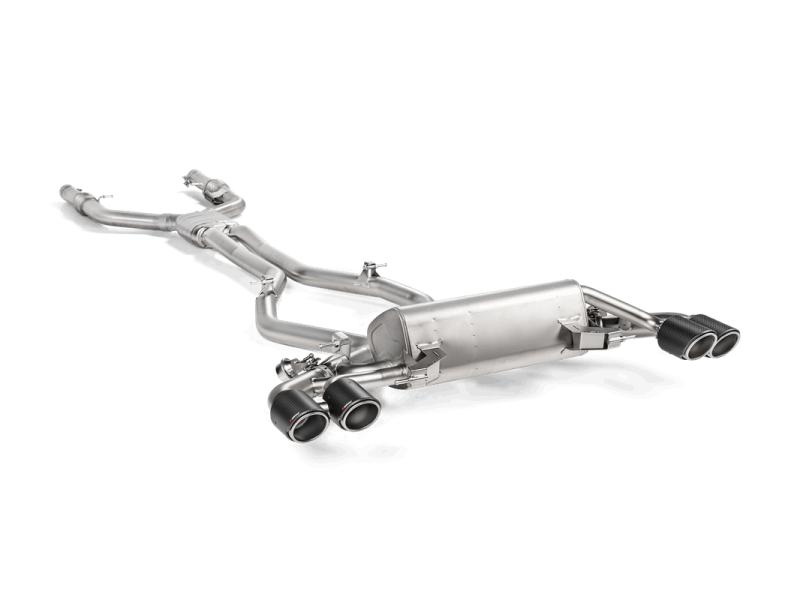 Akrapovic 17-19 Alfa Romeo Giulia Quadrifoglio Evolution Link Pipe Set (Titanium) - Burkken Auto Parts