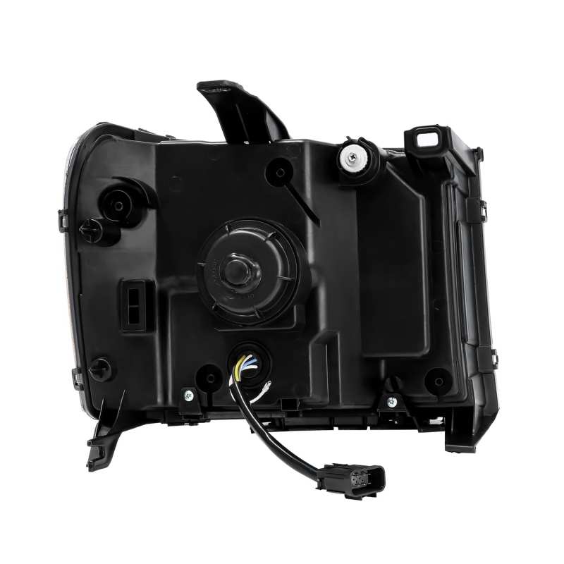 AlphaRex 07-13 GMC 1500HD PRO-Series Proj Headlights Plank Style Matte Blk w/Activ Light/Seq Signal - Burkken Auto Parts