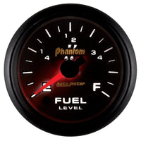 Autometer Phantom II 52mm Full Sweep Electronic 0-280 ohm Fuel Level Programmable E-F Range Gauge - Burkken Auto Parts