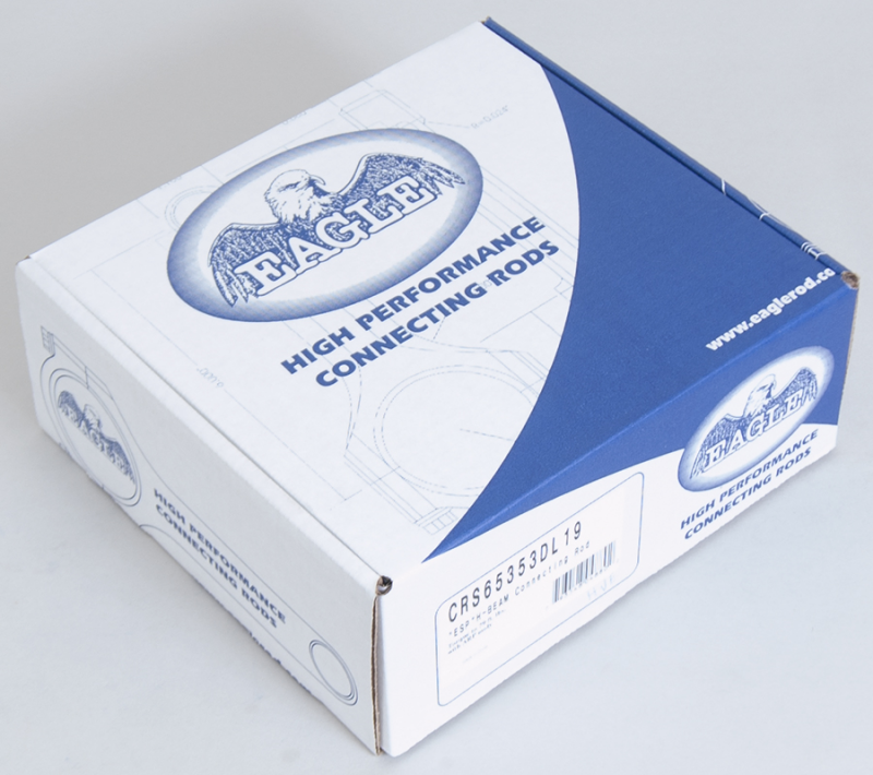 Eagle Chevrolet 4340 Steel H-Beam Connecting Rods 6.535in Length Cap Screw Bushed (Set of 8) - Burkken Auto Parts