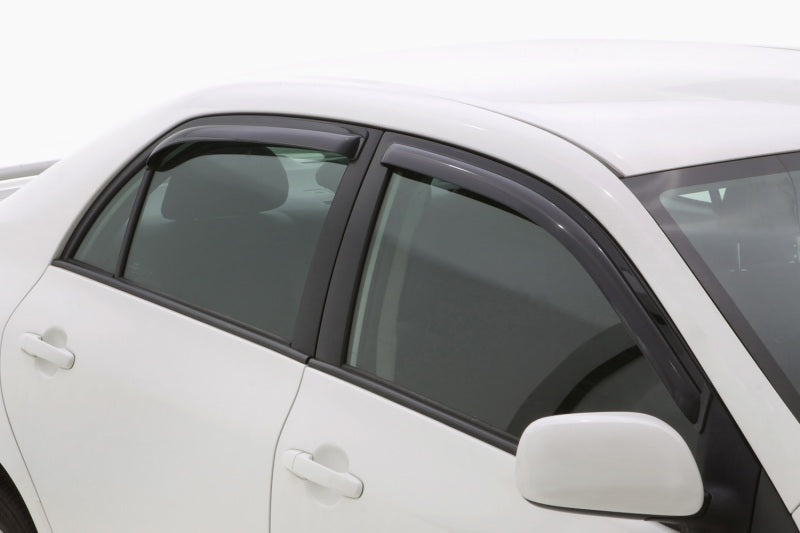 AVS 09-13 Toyota Corolla Ventvisor In-Channel Front & Rear Window Deflectors 4pc - Smoke - Burkken Auto Parts