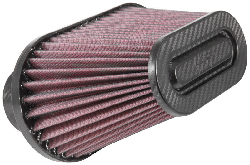 K&N Universal Air Filter - 3in Dual Flange / 10x5.125in Base / 6.375x3.0625in Top / 5.5in Height - Burkken Auto Parts