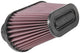 K&N Universal Air Filter - 3in Dual Flange / 10x5.125in Base / 6.375x3.0625in Top / 5.5in Height - Burkken Auto Parts