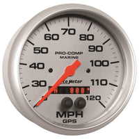 Autometer Marine Silver Ultra-Lite 5in 120mph GPS Speedometer - Burkken Auto Parts