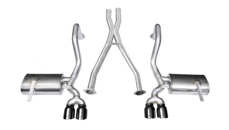 Corsa 1997-2004 Chevrolet Corvette C5 Z06 5.7L V8 Black Xtreme Cat-Back + XO Exhaust - Burkken Auto Parts