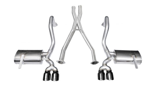 Corsa 1997-2004 Chevrolet Corvette C5 Z06 5.7L V8 Black Xtreme Cat-Back + XO Exhaust - Burkken Auto Parts