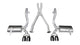 Corsa 1997-2004 Chevrolet Corvette C5 Z06 5.7L V8 Black Xtreme Cat-Back + XO Exhaust - Burkken Auto Parts