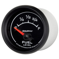 AutoMeter Gauge Fuel Level 2-1/16in. 0 Ohm(e) to 90 Ohm(f) Elec Es - Burkken Auto Parts