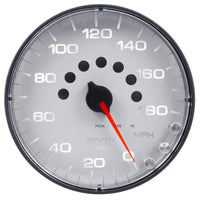 Autometer Spek-Pro Gauge Speedometer 5in 180 Mph Elec. Programmable White/Black - Burkken Auto Parts