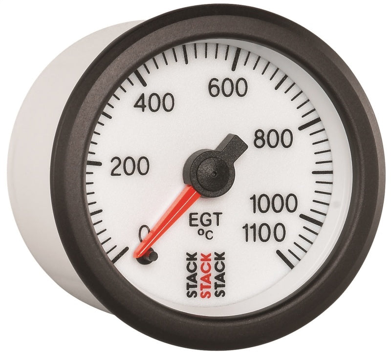 Autometer Stack 52mm 0-1100 Deg C Pro Stepper Motor Exhaust Gas Temp Gauge - White - Burkken Auto Parts