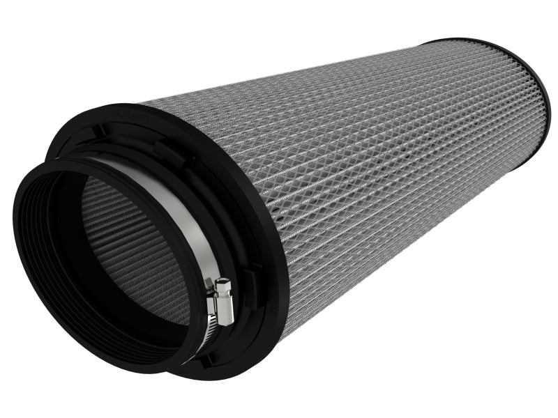 aFe Magnum FLOW Pro DRY S Air Filter (6.75x5)in F x (9.25x7.5)in B x (7.75x6)in T x 18in H - Burkken Auto Parts