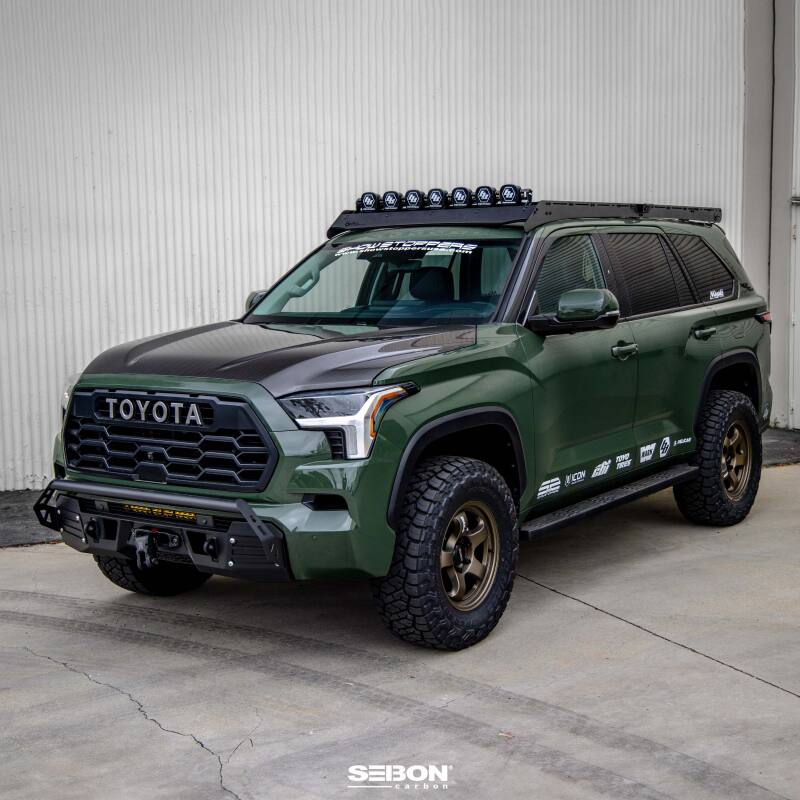 Seibon 22-23 Toyota Tundra OE Style Carbon Fiber Hood - Burkken Auto Parts