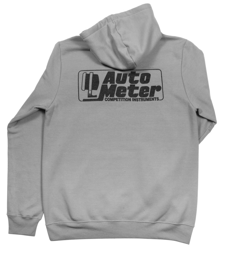 Autometer Gray Competition Pullover Hoodie - Adult Large - Burkken Auto Parts