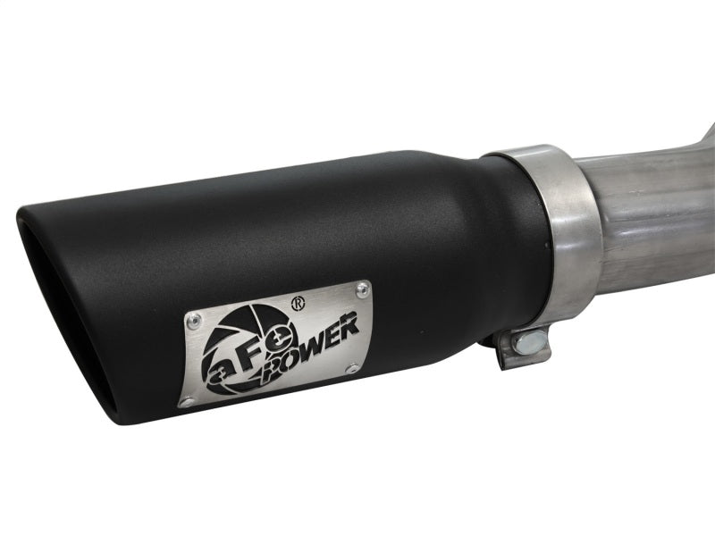 aFe MACHForce XP Exhaust 3in SS Dual Side Exit CB w/ Black Tips 11-14 Ford F150 EcoBoost V6-3.5L TT - Burkken Auto Parts