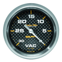 AutoMeter Gauge Vacuum 2-5/8in. 30Inhg Digital Stepper Motor Carbon Fiber - Burkken Auto Parts