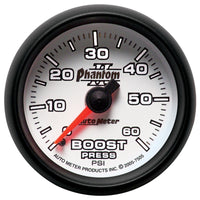 Autometer Phantom II 52.4mm Mechanical 0-60 PSI Boost Gauge - Burkken Auto Parts