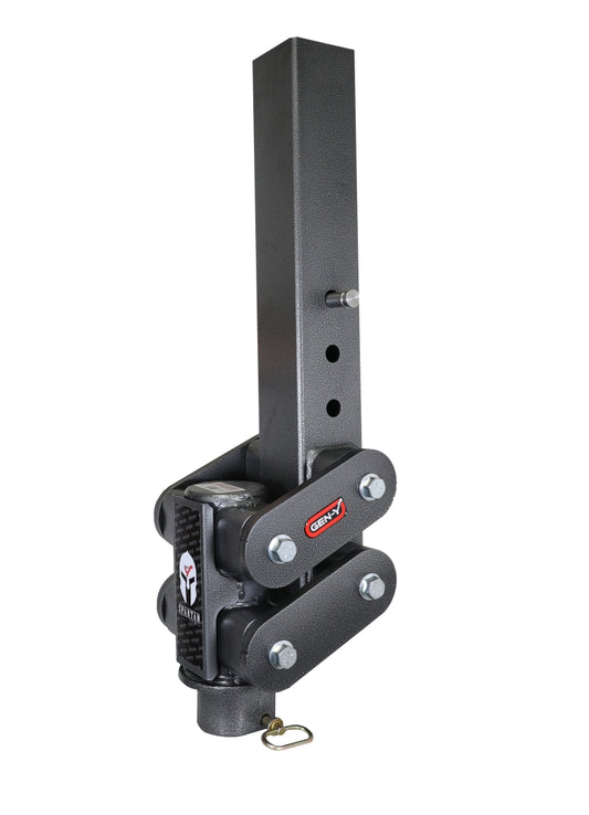 Gen-Y Spartan Torsion-Flex 2.5in Offset 4in SQ Tube Gooseneck 2-5/16in Coupler Standard Height