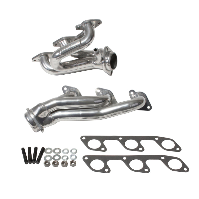 BBK 05-10 Mustang 4.0 V6 Shorty Tuned Length Exhaust Headers - 1-5/8 Silver Ceramic - Burkken Auto Parts