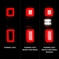 ANZO 19-21 Chevy Silverado Full LED Taillights Chrome Housing Red/Clear Lens G2 (w/C light Bars) - Burkken Auto Parts