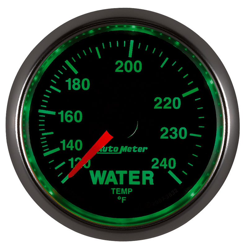 Autometer GS 52mm 120-240 Deg F Mechanical Water Temperature Gauge - Burkken Auto Parts