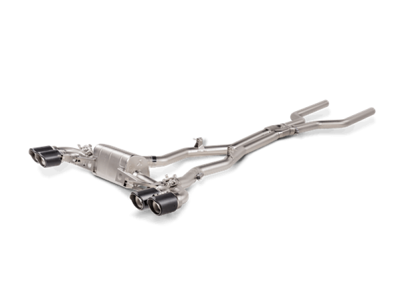 Akrapovic 2021 BMW M8/M8 Competition (F93) Evolution Line Cat Back (Titanium) w/Carbon Tips - Burkken Auto Parts
