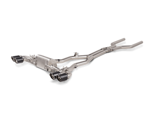 Akrapovic 2021 BMW M8/M8 Competition (F93) Evolution Line Cat Back (Titanium) w/Carbon Tips - Burkken Auto Parts