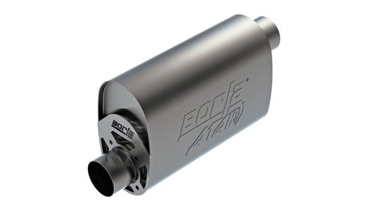 Borla CrateMuffler LS3 3in Offset In/Offset Out 14in x 4.35in x 9.10in Oval Muffler ATAK - Burkken Auto Parts