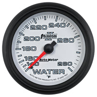 Autometer Phantom II 2-5/8in 140-280 Degree F Mechanical Water Gauge - Burkken Auto Parts