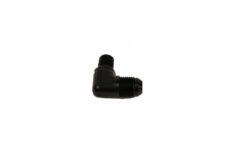 Aeromotive Fitting Elbow 1/4in-MNPT to AN-08 90-Deg Black - Burkken Auto Parts