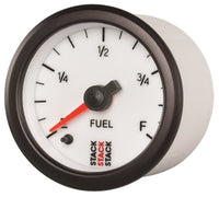 Autometer Stack 52mm 0-280 Ohm Programmable Pro Stepper Motor Fuel Level Gauge - White - Burkken Auto Parts