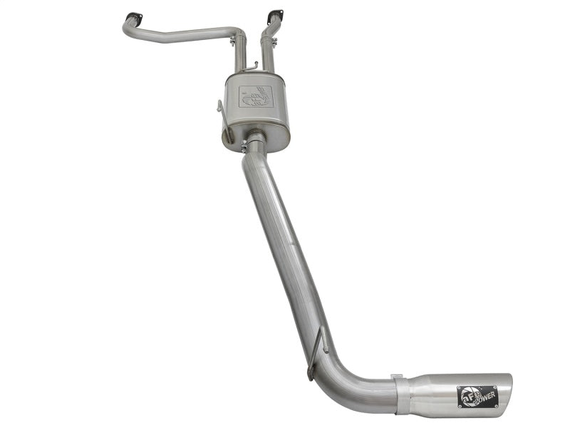aFe MACH Force-Xp 2-1/2in Cat-Back Exhaust System w/ Polished Tip 16-17 Nissan Titan XD V8 5.6L - Burkken Auto Parts