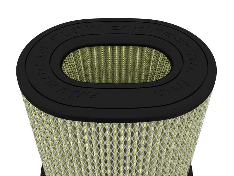 aFe MagnumFLOW Pro GUARD 7 Universal Filter (6.5x4.75)IN F x (9x7)IN B x (9x7)IN T(Inverted) x 9IN H - Burkken Auto Parts