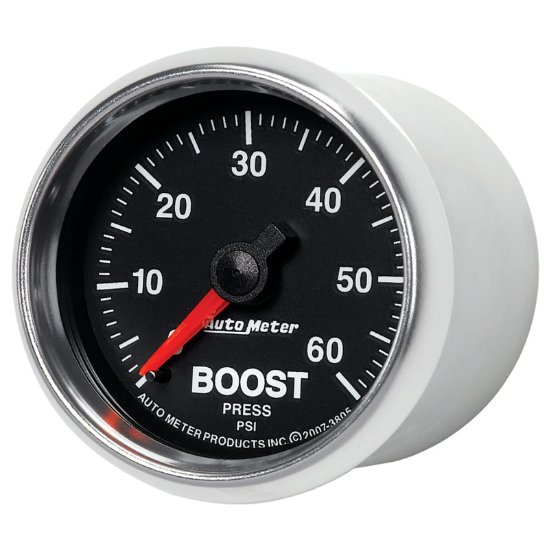Autometer GS 52mm 0-60 psi Mechanical Boost Gauge - Burkken Auto Parts