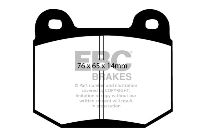 EBC 99-03 Mitsubishi Lancer Evolution 2.0 Turbo Redstuff Rear Brake Pads - Burkken Auto Parts