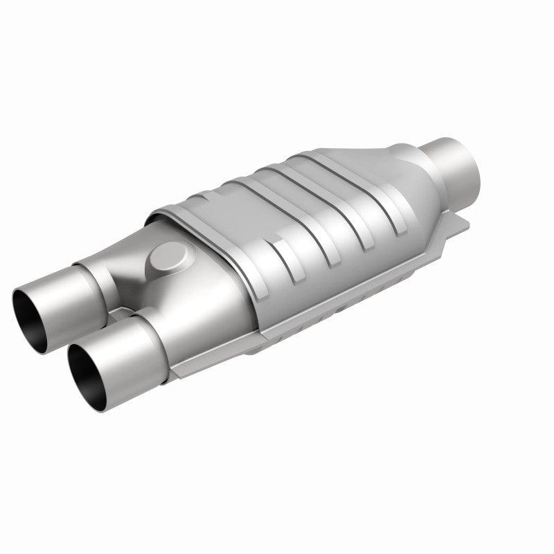 MagnaFlow Conv Univ 2inch Inlet/2.5inch Outlet Dual/Single Oval Shape - Burkken Auto Parts