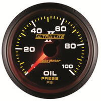 Autometer Ultra-Lite II 52mm 0-100 PSI Mechanical Oil Pressure Gauge - Burkken Auto Parts