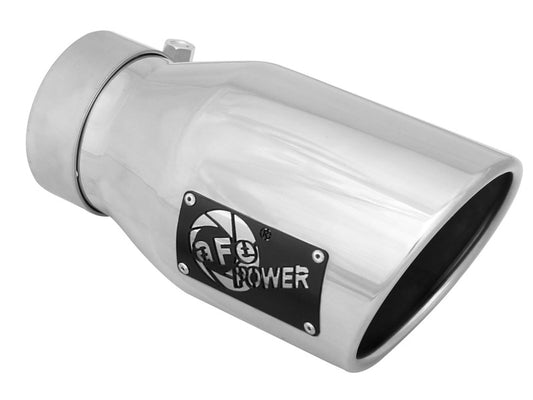 aFe MACH Force-Xp 3in Inlet x 4-1/2in Outlet x 9in Length 304 Stainless Steel Exhaust Tip - Burkken Auto Parts