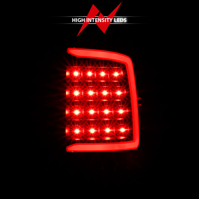 ANZO 2009-2018 Dodge Ram 1500 LED Taillight Plank Style Black w/Clear Lens - Burkken Auto Parts
